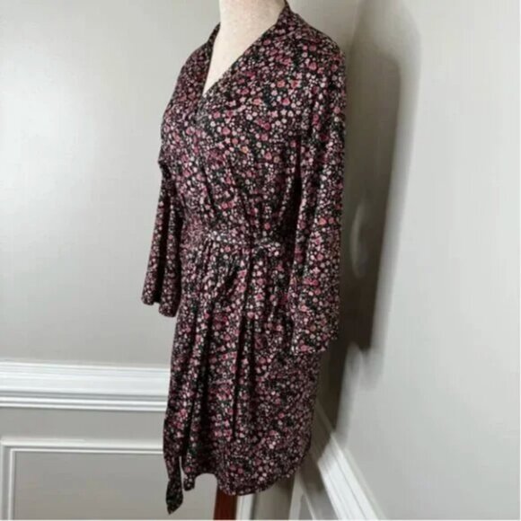 Nanette Lepore Calico Floral Print Lightweight Robe Size Medium - Picture 4 of 9